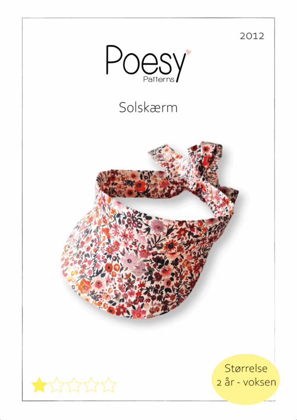 Solskærm til voksne og børn 2012 Poesy Patterns