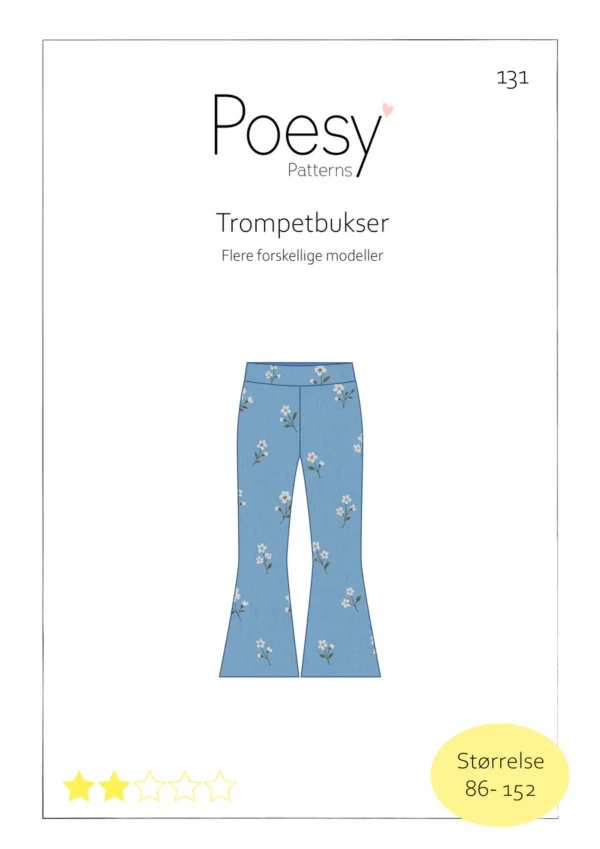 Trompetbukser 131 Poesy Patterns