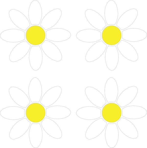 Daisy blomster Strygefolie – margueritter