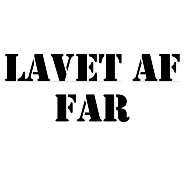 Lavet-af-far “Lavet af far” mærker – strygefolie (10 stk.)