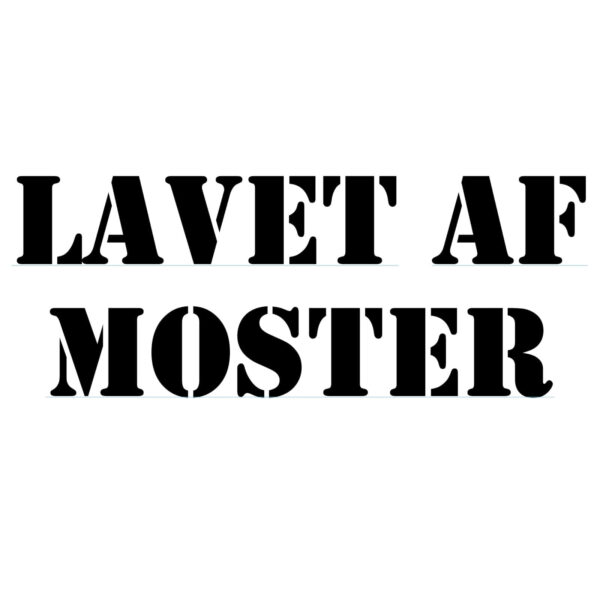 Lavet-af-moster “Lavet af moster” mærker – strygefolie (10 stk.)