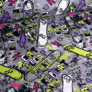 Bomuldsjersey - Skate grå Bomuldsjersey – Skate grå
