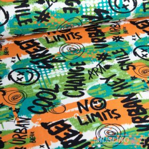 Bomuldsjersey - Streetart Bomuldsjersey – Urban