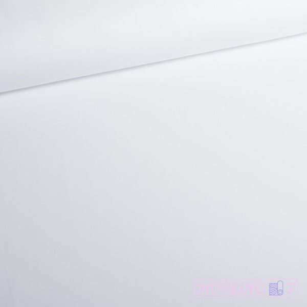 Bomuldsjersey – Hvid (interlock)
