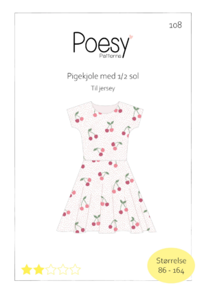 Pigekjole med 1/2 sol 108 Poesy Patterns