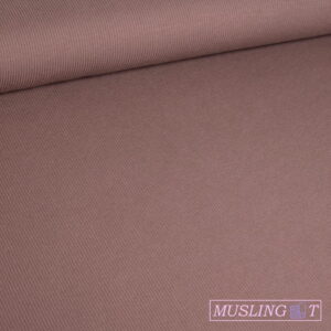 Rib-jersey – Mørk Mauve