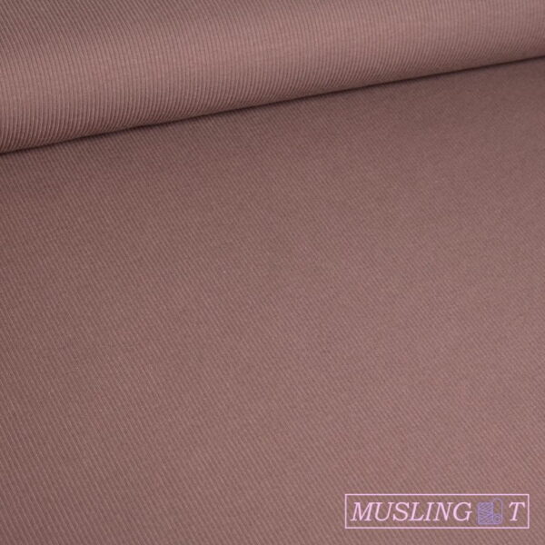 Rib-jersey – Mørk Mauve