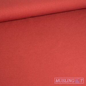 Rib-jersey – Rustrød