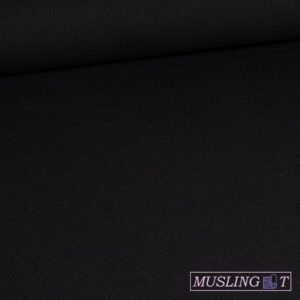 Rib-jersey – Sort