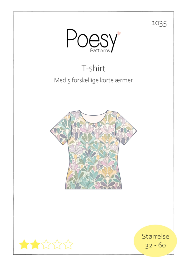 T-shirt1035 T-shirt med forskellige ærmer 1035 Poesy Patterns