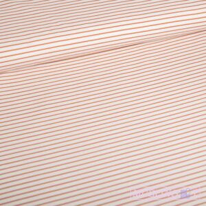 Rib-jersey – Cognac striber