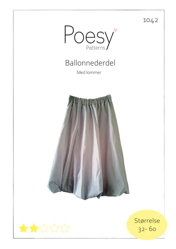 Ballonnederdel 1042 Poesy Patterns