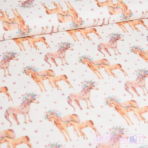 Bomuldsjersey – Ponyer