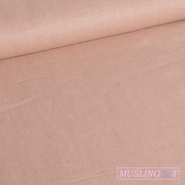 Fint hørstof - Nude pink