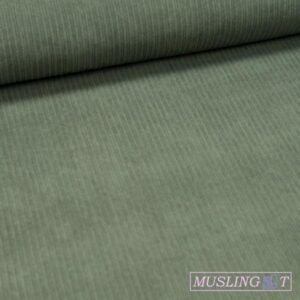 Rib Cord - High-Low Rib cord m. elastan army
