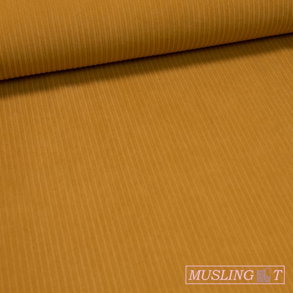 Rib Cord - High-Low Rib cord m. elastan okker