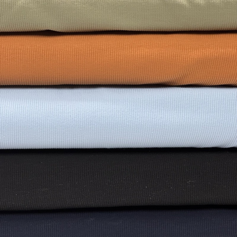 Rib-jersey – Army grøn