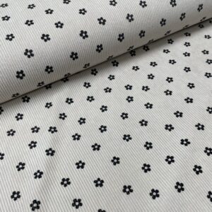Rib Cord - Blomster
