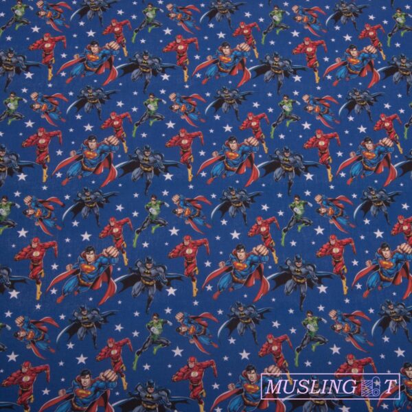Licens - JL Licens poplin - Justice League