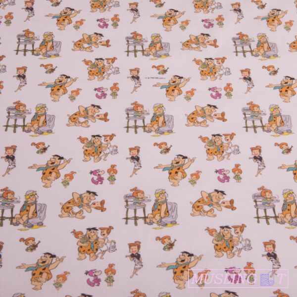 Licens poplin - Flintstones