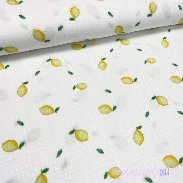 Musselin double gauze - Citroner
