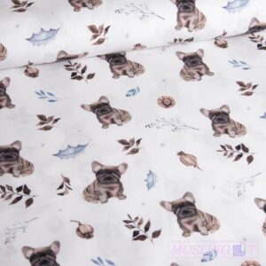 Poplin - Bulldogs Poplin - Franske bulldogs