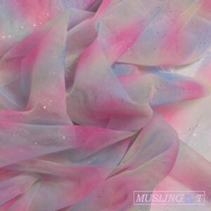Tyl - regnbue med glimmer Tyl - Regnbue med glitter