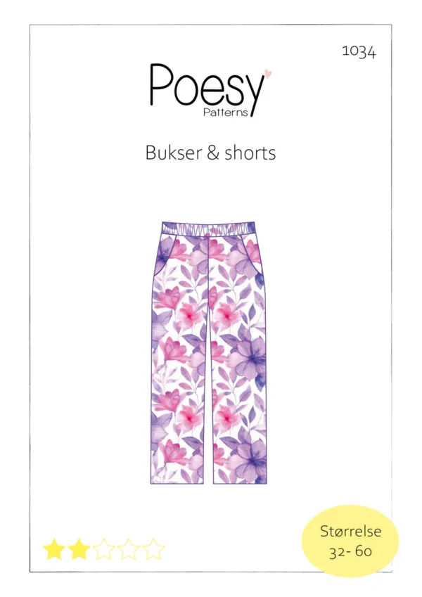 Bukser & shorts 1034 Poesy Patterns