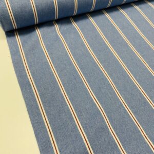 IMG_1161 Denim - Lyseblå med røde og hvide striber