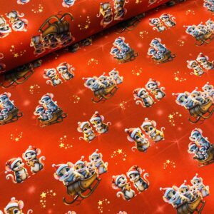 Bomuldsjersey – Søde julemus