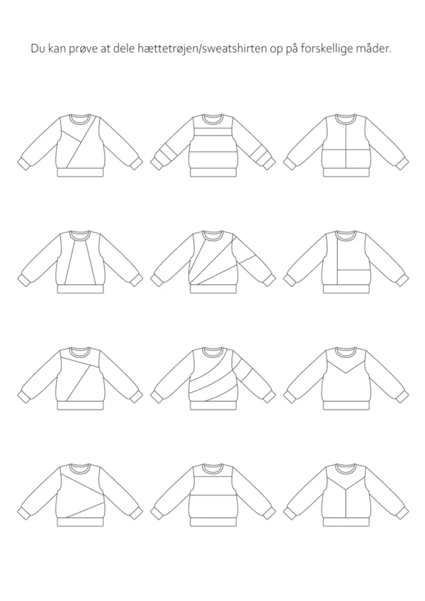 Hættetrøje 130 Poesy Patterns
