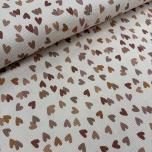 Rib-jersey – Flere hjerter